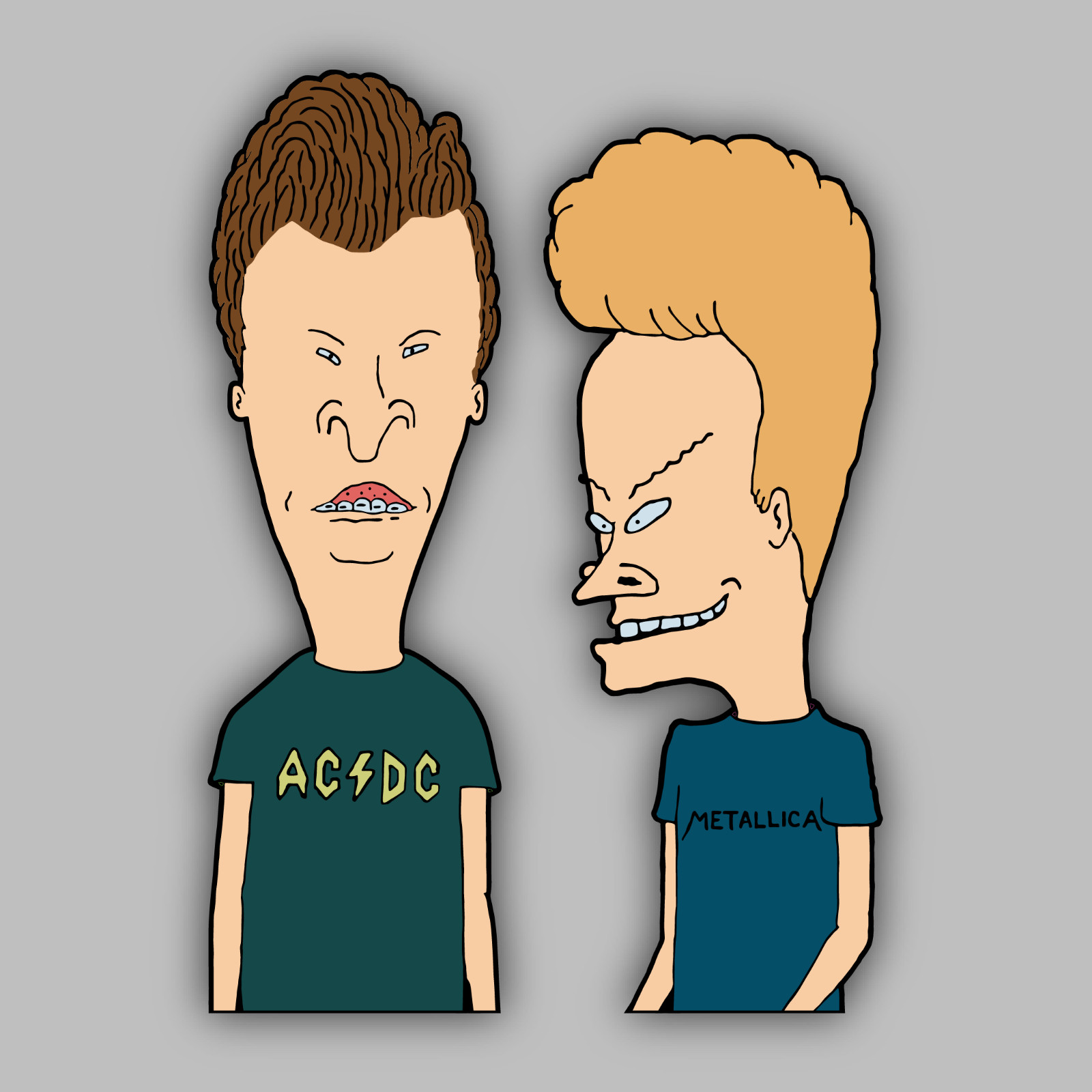 Beavis & Butt-Head 2pc. Set Vinyl Sticker/Decal -MTV -Car Window -Funny -Cartoon