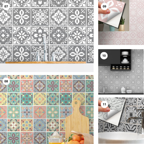 6"x6" Peel and Stick Backsplash Tile Sticker Removable Kitchen Bathroom Home DIY
