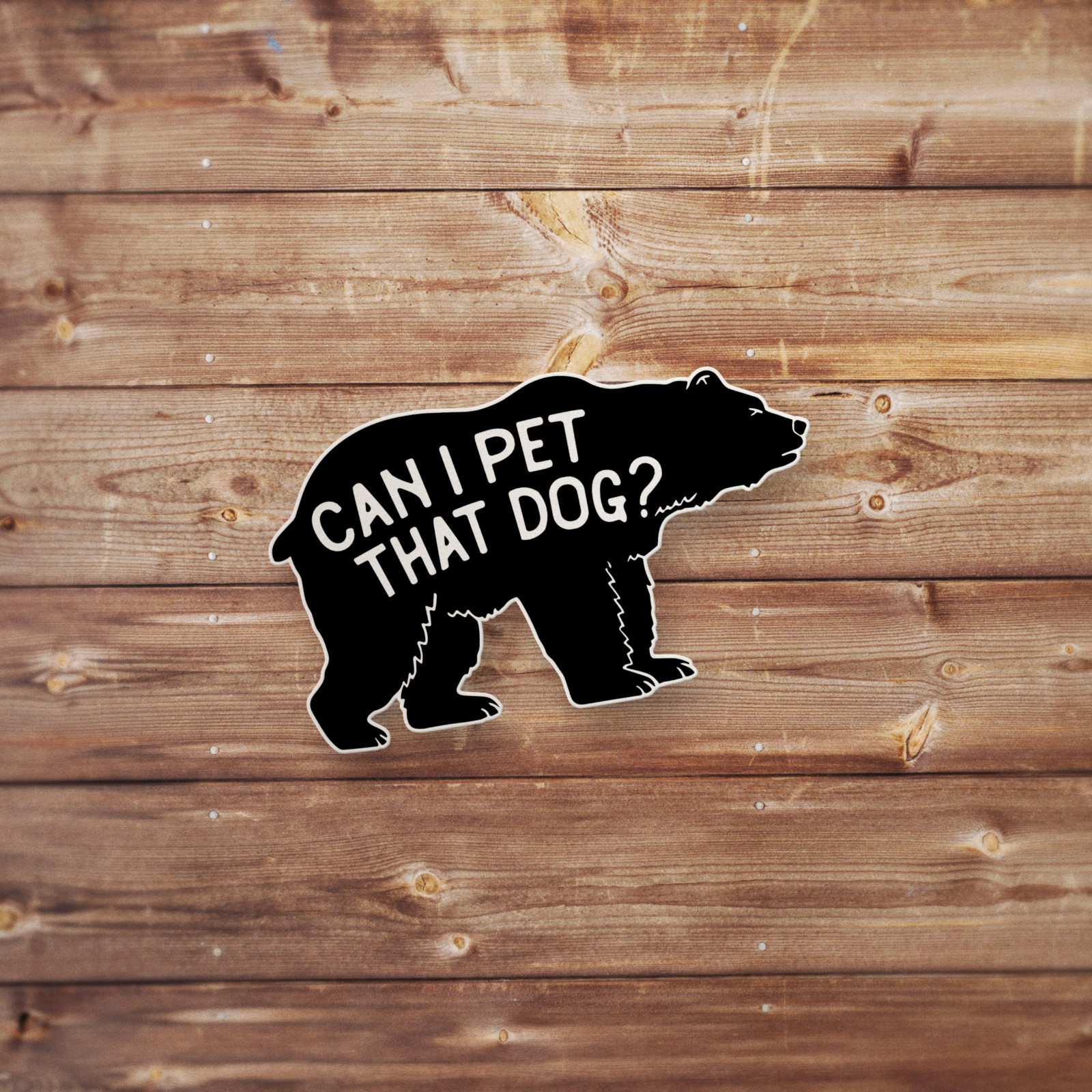 Can I Pet That Dog Sticker Funny Meme Sticker Decal Water Bottle Sticker Decal