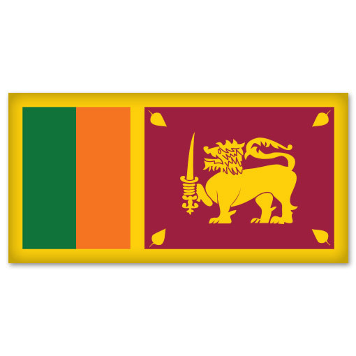 Sri Lanka Ceylon Flag car bumper sticker decal 6" x 3"