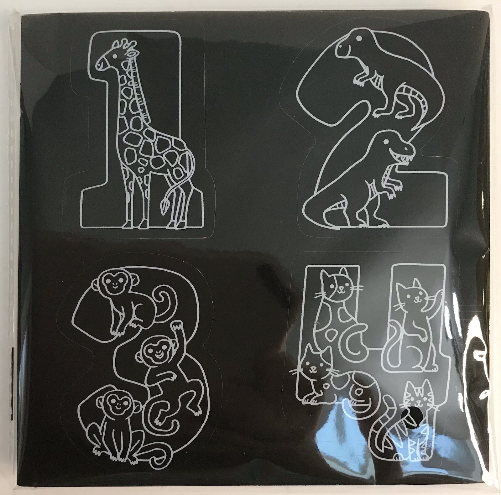 Crocodile Hunter ABC Scratch Art Sticker x 2 & 123 Scratch Art Stickers x 2 NEW