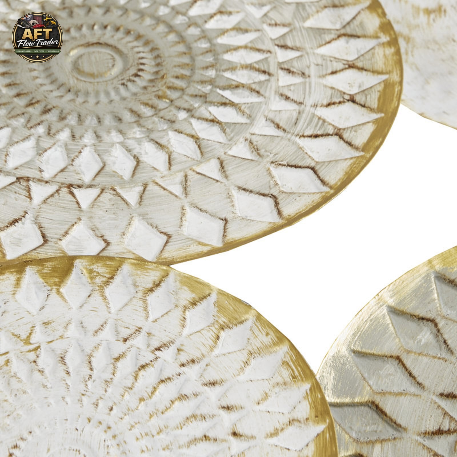 Dakota Fields Multi-colored Geometric Metal Discs Wall Décor