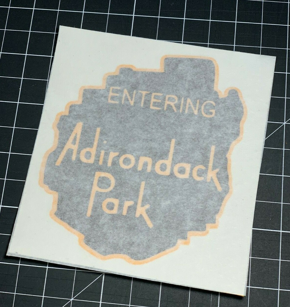 Adirondack Park ADK NY Lake Placid Vinyl Decal Car Wall Sticker Sign