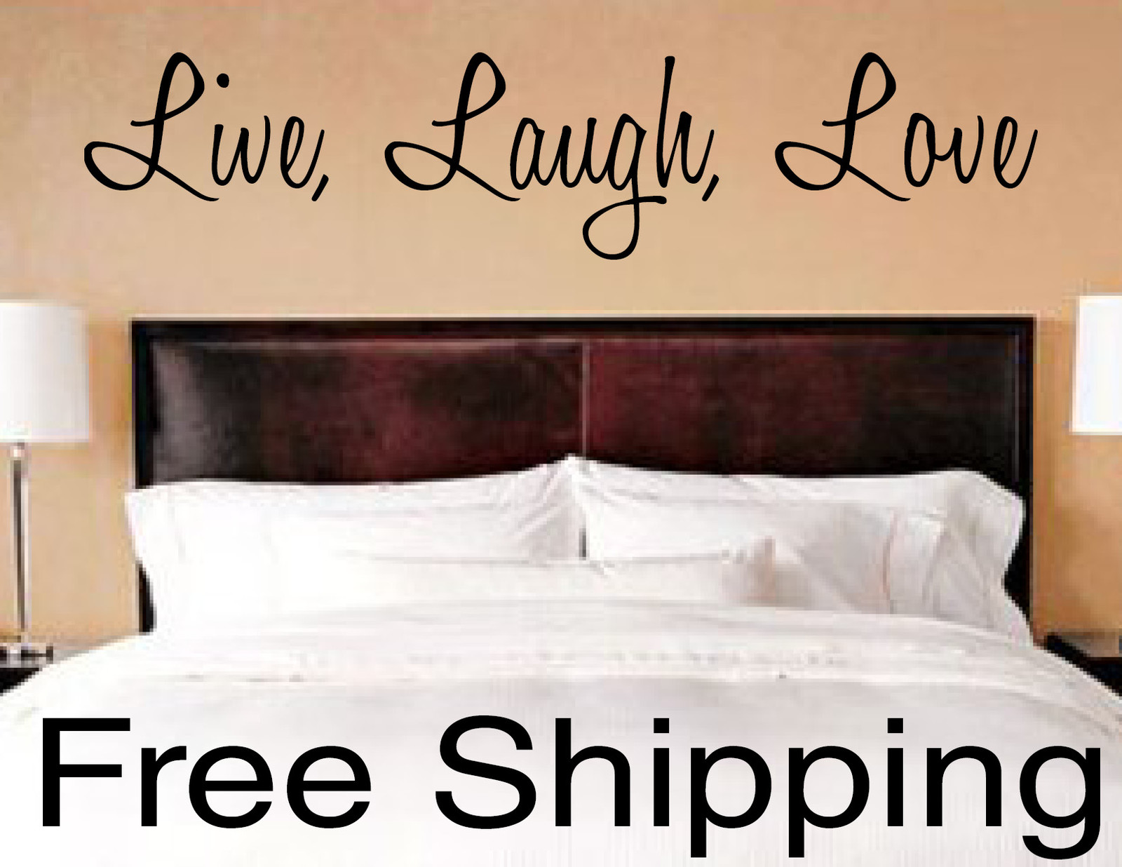 LIVE LAUGH LOVE wall vinyl sticker inspirational romantic home art quote