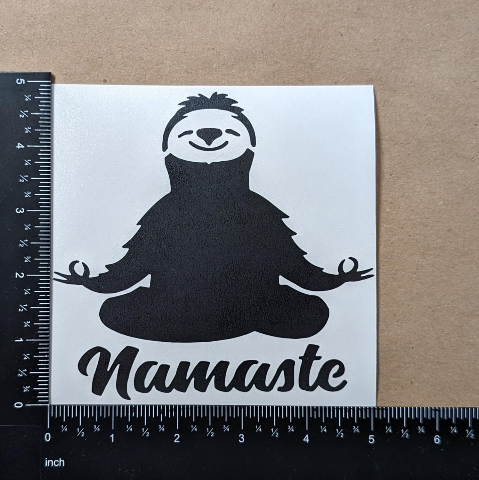 Sloth Decal Set – 4 Pack, My Spirit Animal, Live Slow, Namaste, Smiling Stickers