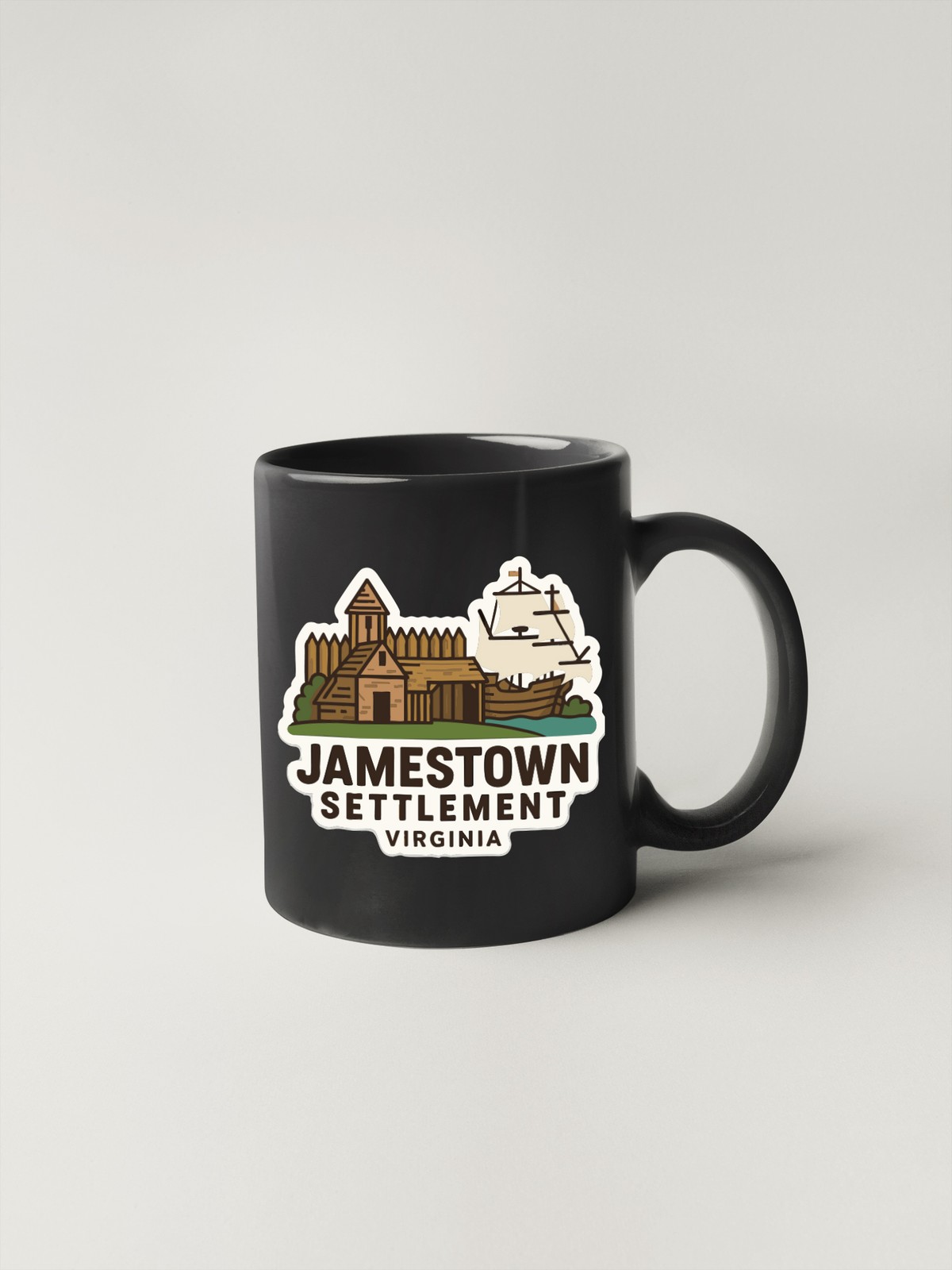 Jamestown Settlement Virginia Sticker Decal Vinyl Die-Cut Symbolic Landmark