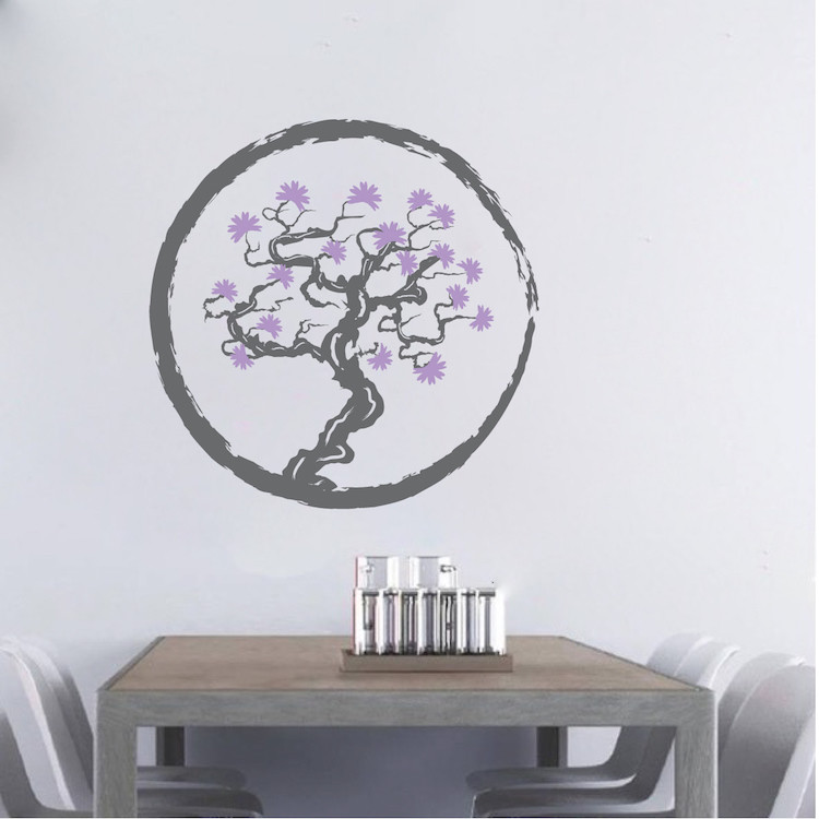 Blossom Tree Wall Decal Wallpaper Asian Floral Plant Life Removable Design, b27