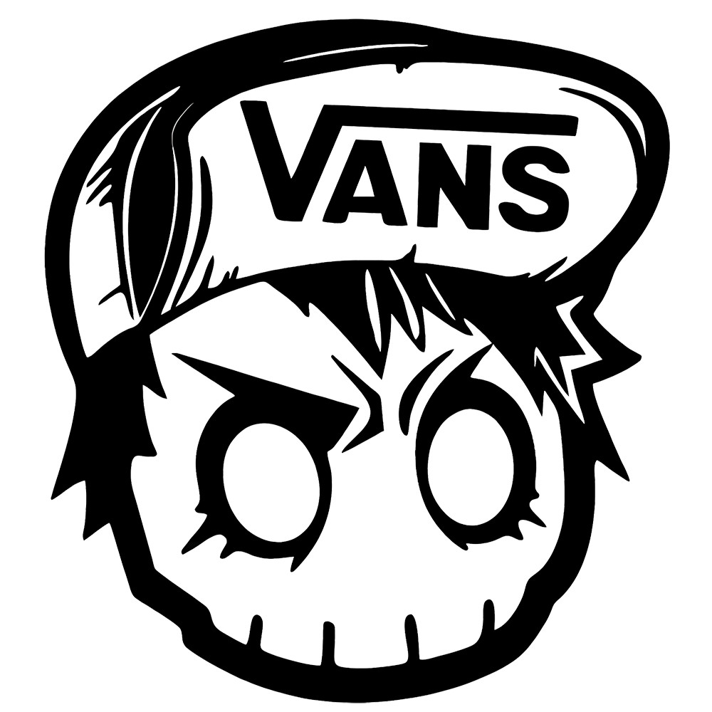 6" Vans Demon Skull Vinyl Decal Sticker