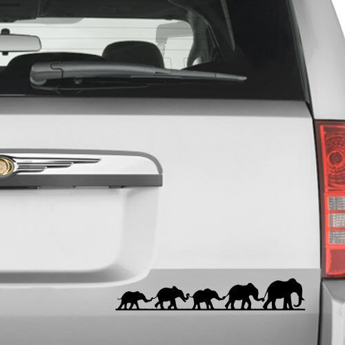 Cute Elephant Family Vinyl Decal Sticker for Macbook Laptop Car Window Wall Door