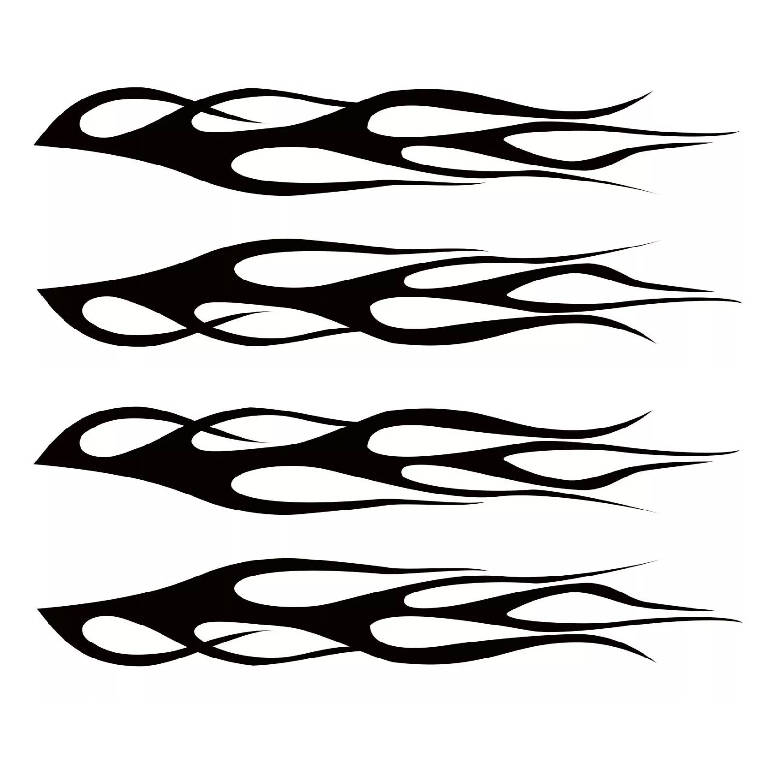 Tribal Decal Tribal Flame Sticker Car Hot Rod Truck ATV Motorcycle Tank UTV