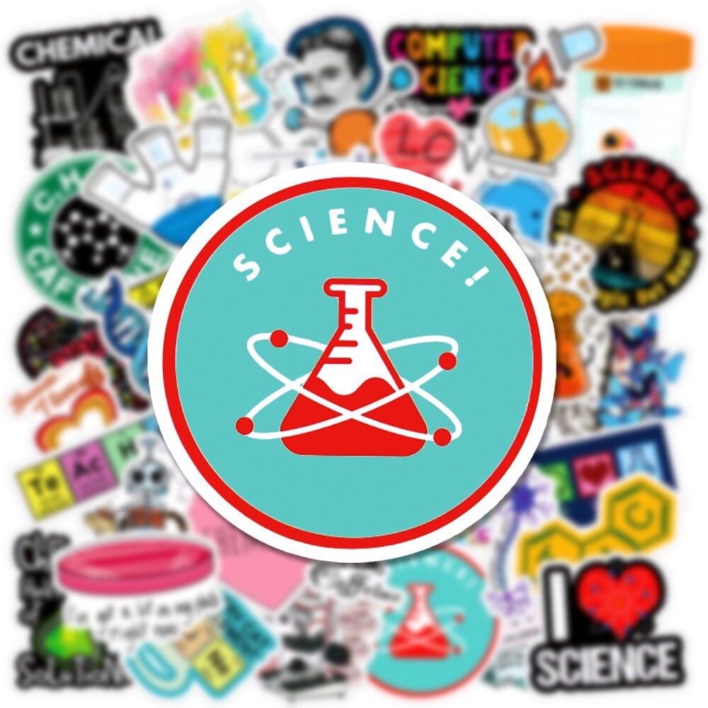 10 Random Science Education Themed Stickers Decals Laptop Yeti Car Free Shipping