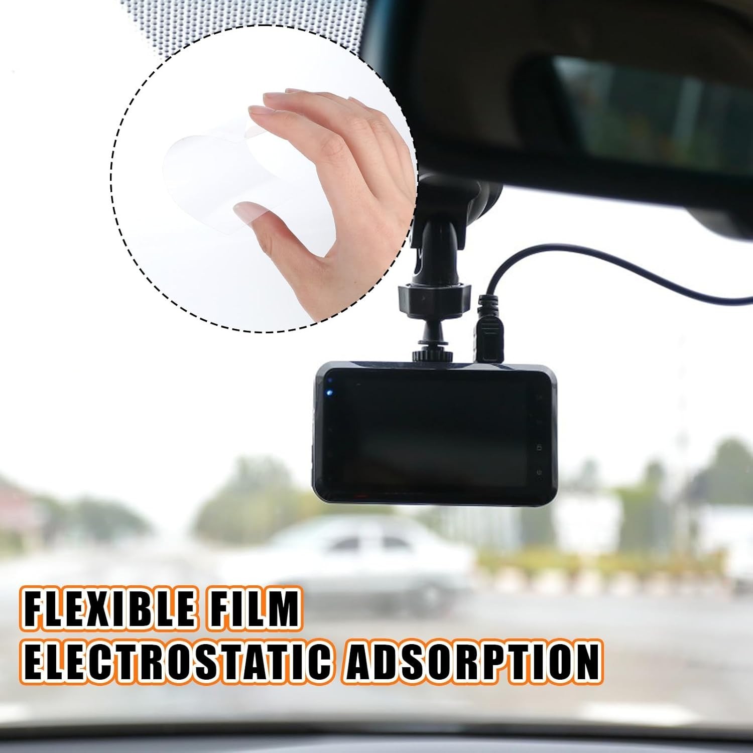 3 Pcs Electrostatic Sticker Mounting Dash Cam 6 Pcs Double-Sided Sticker for …