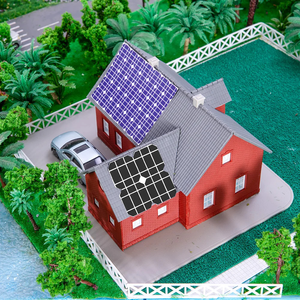 5pcs A4 Size Blue Photovoltaic Board Simulation Stickers diy Modeling Blue Solar