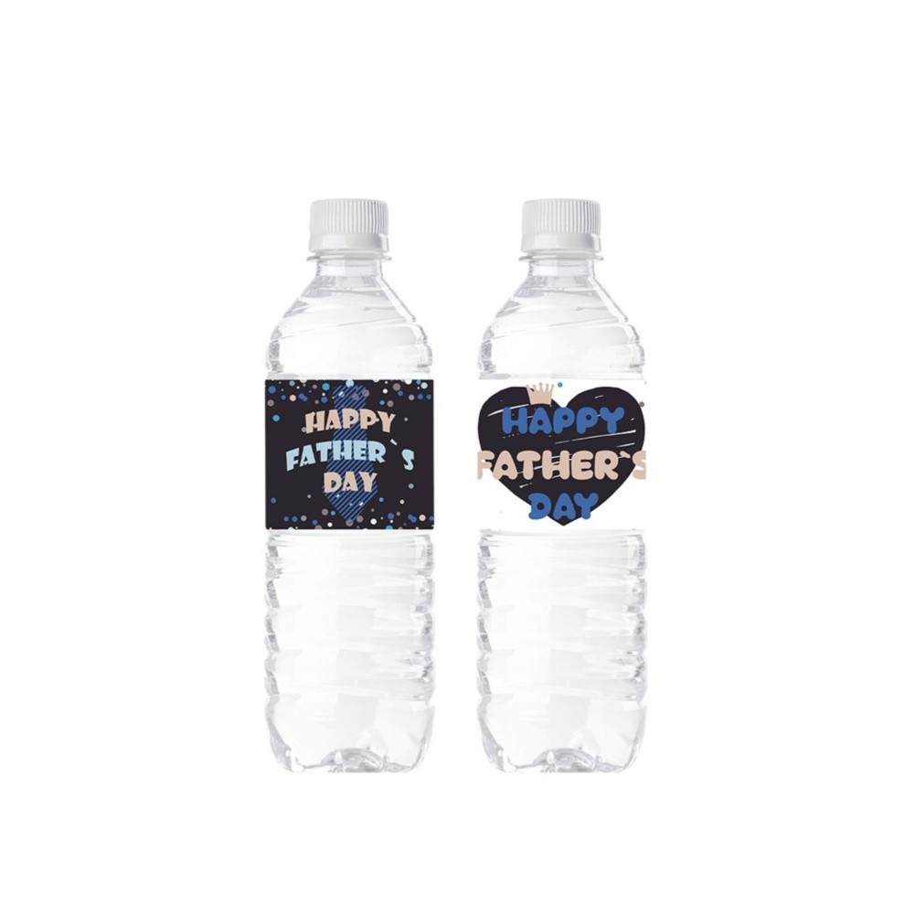 For Father Day Celebration Father Day Bottle Stickers Bright Vibrant Colors