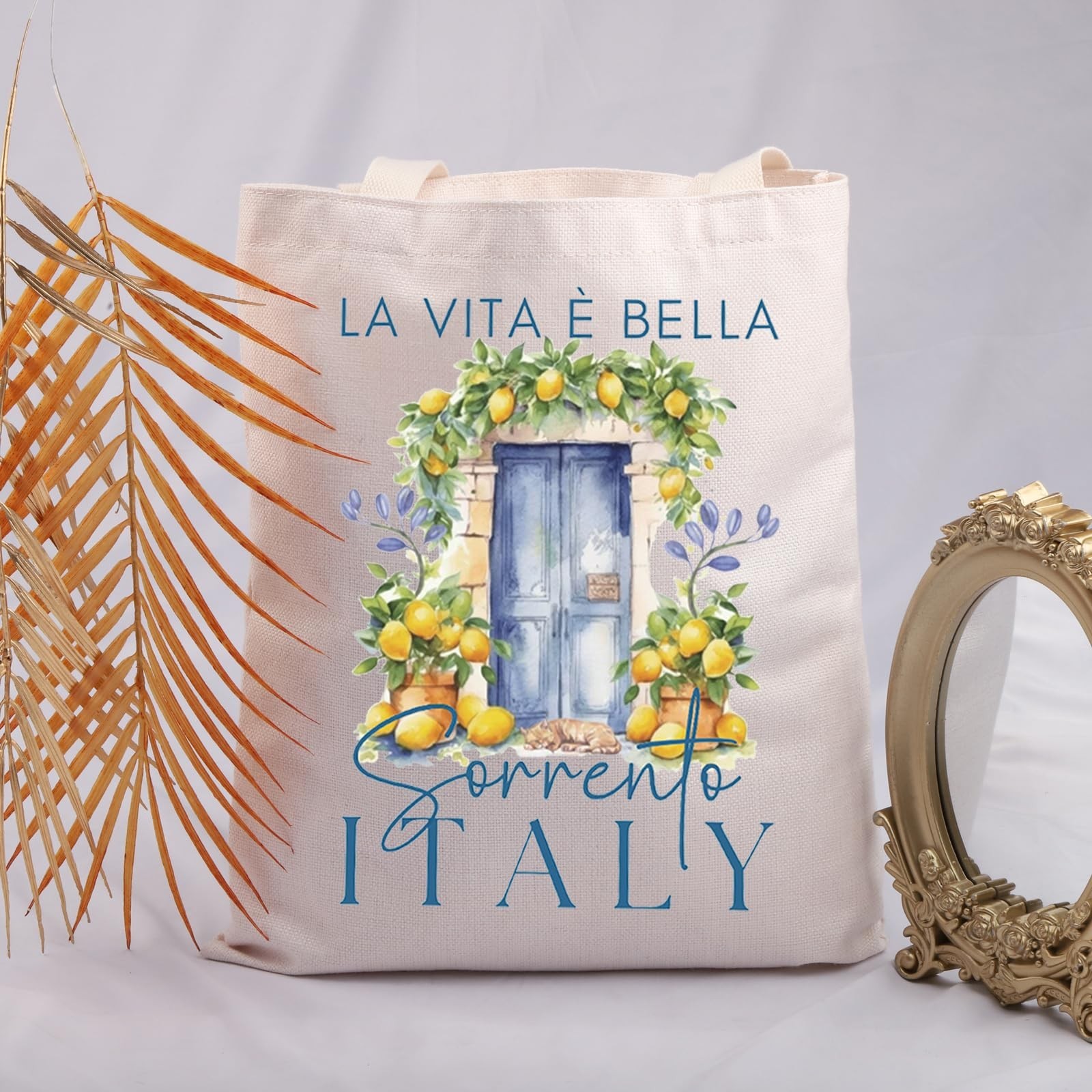 JNIAP Positano Italy Vacation Gift – Sorrento Lemon Tote Bag – Amalfi Coast I…