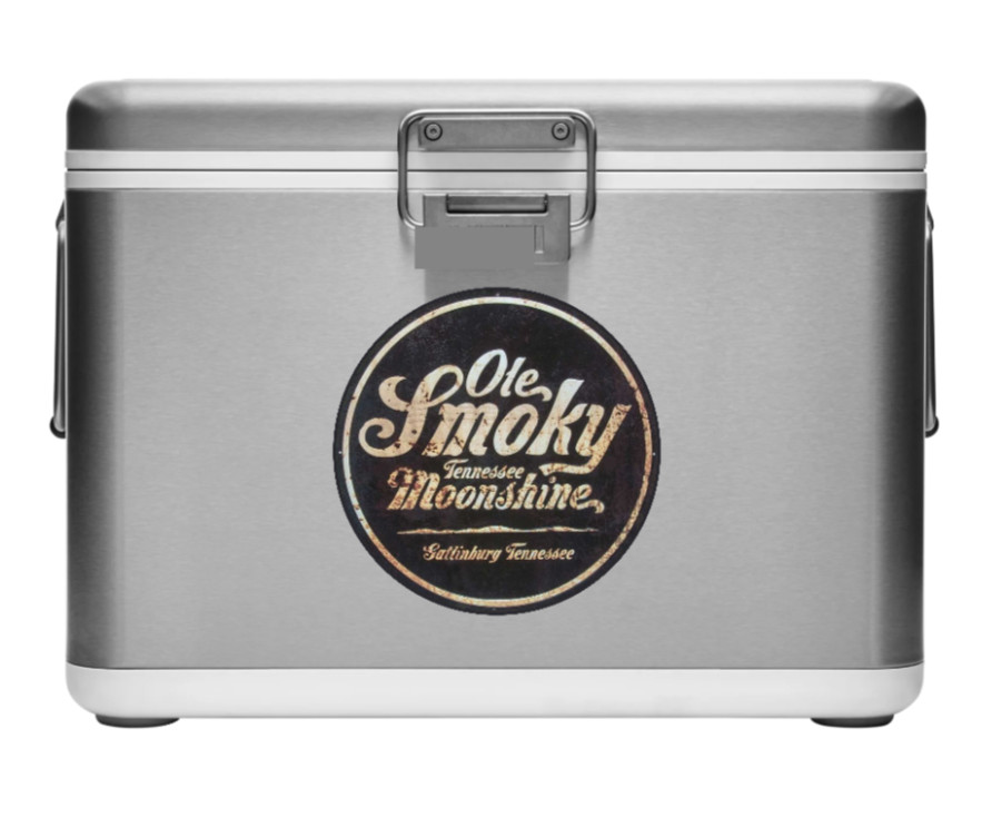 Drinking – Ole Smokey Moonshine – 4" Handmade Vinyl Decal Auto Laptop Bar Cooler