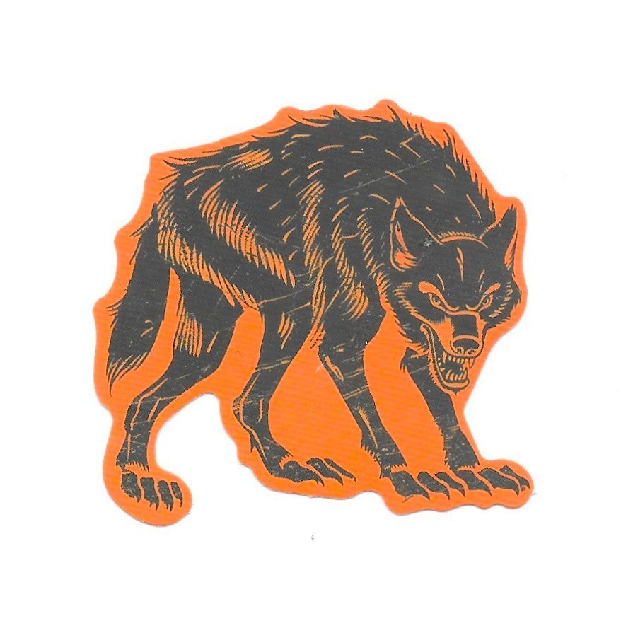Halloween Werewolf Sticker Wolf Vinyl Die Cut Spooky Goth Laptop Decal Scrapbook