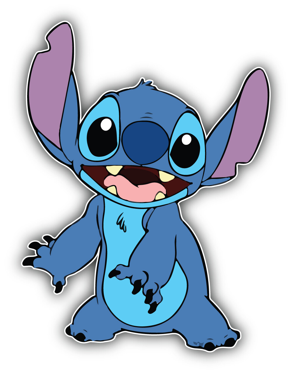 Lilo & Stitch Cartoon Funny Sticker Bumper Decal – "SIZES"