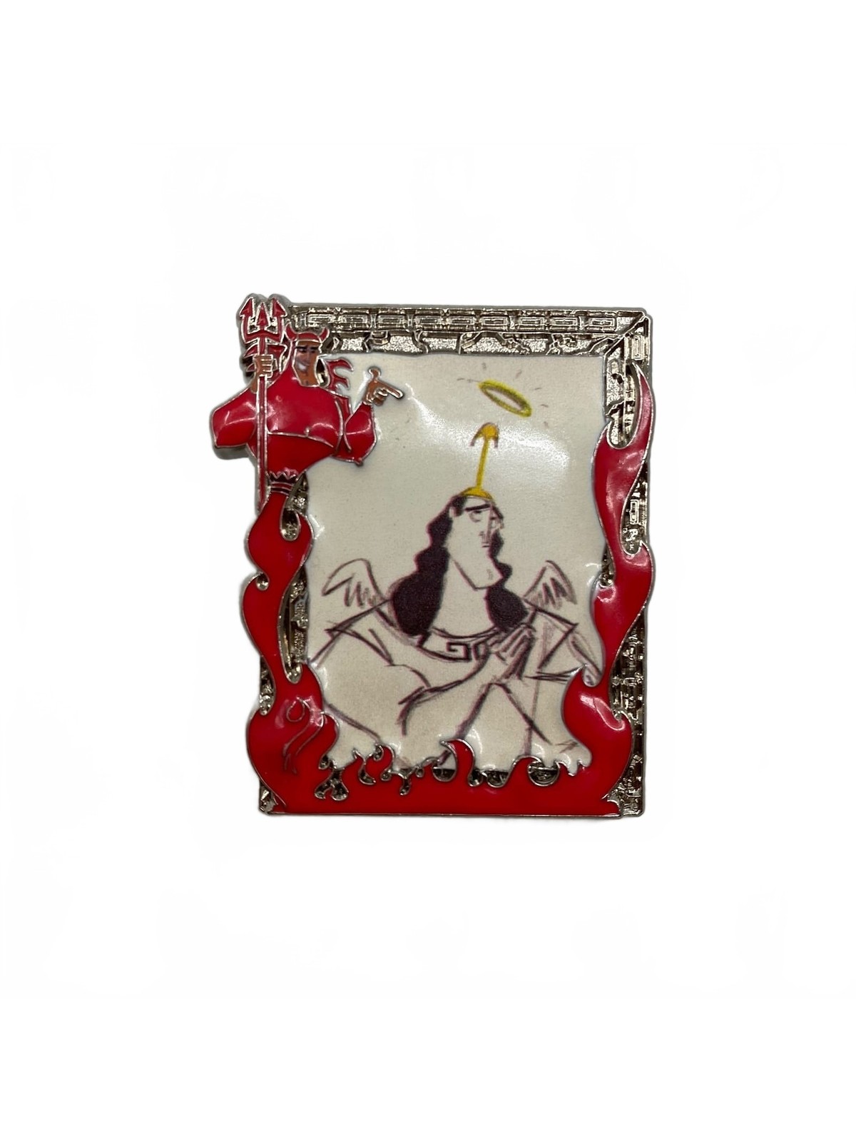 Disney Red Silver Kronk Pin | One Size