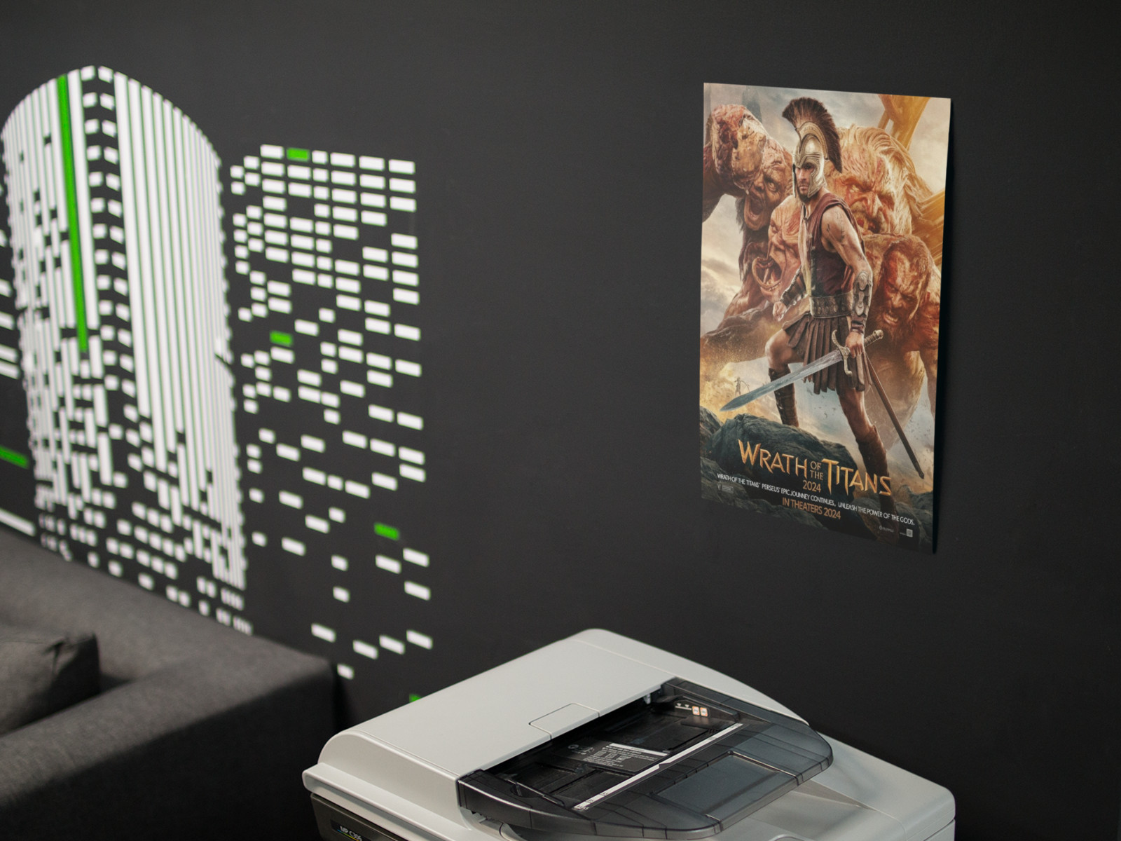 WRATH OF THE TITANS Movie Wall Vinyl Decal Poster Print (Removable Adhesive)
