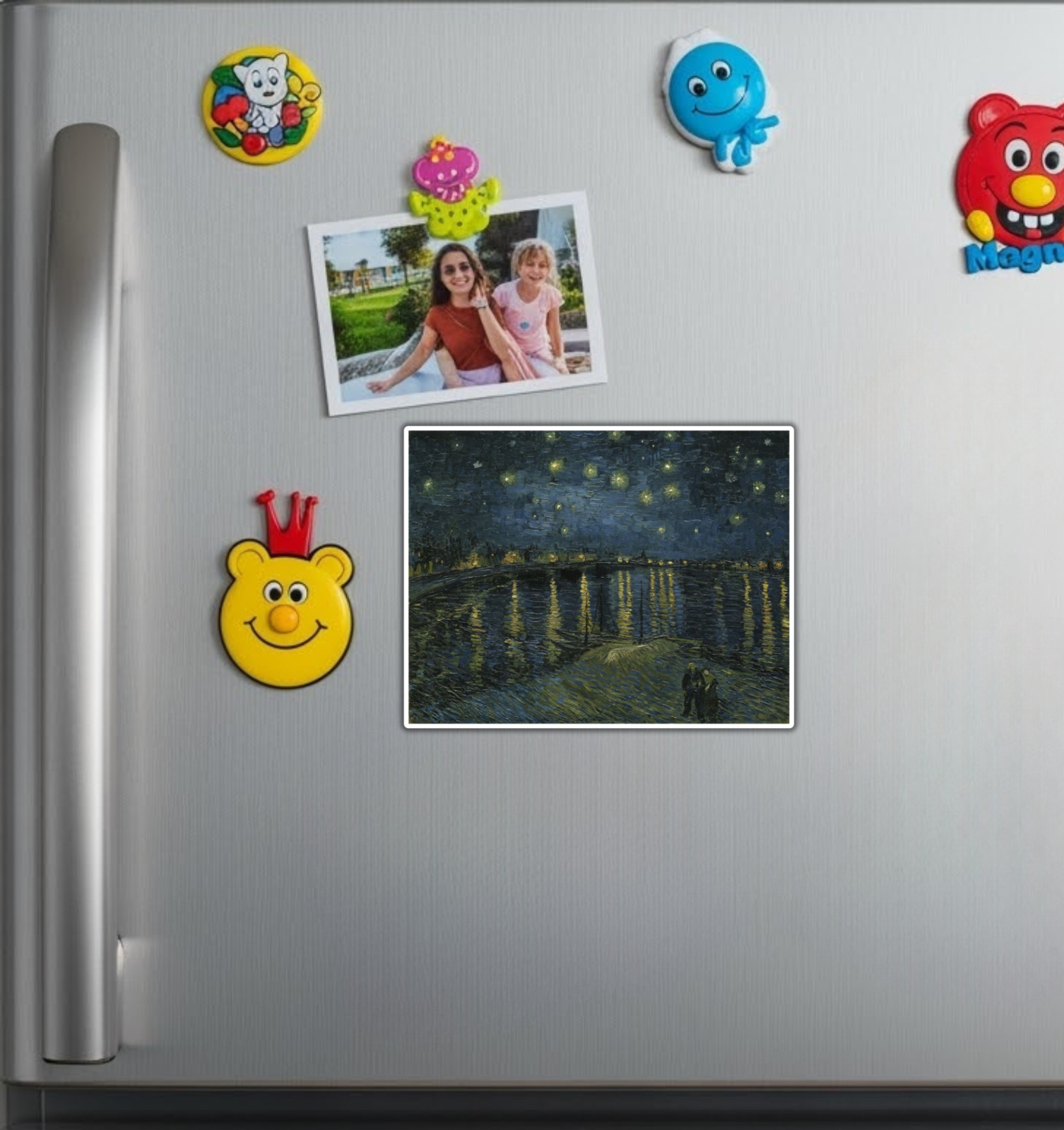 Starry Night on the Rhone Vincent Van Gogh Fridge Magnet or Laptop Sticker