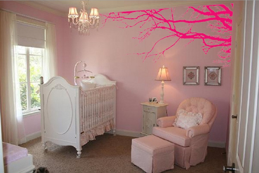 Large Wall Tree Top Nursery Decal Branches Wall Art Sticker Choose size, color