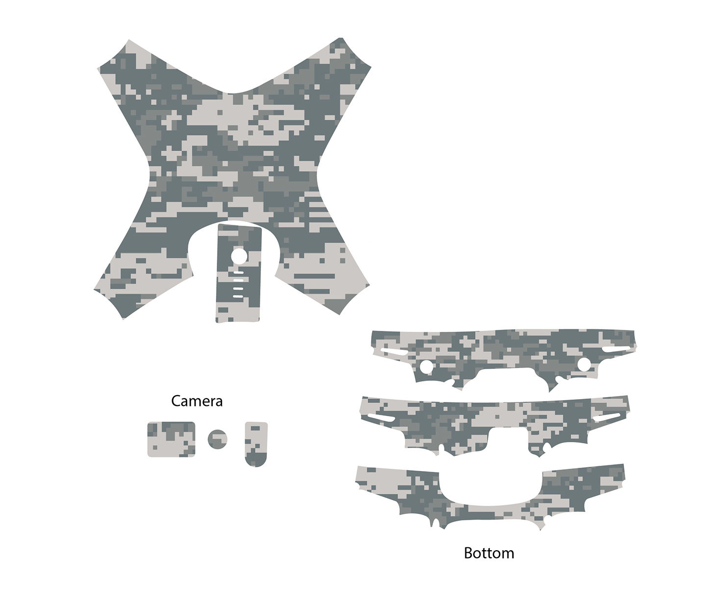 DJI Phantom 4 ULTIMATE Wrap + Whole Body / Carbon Fiber KIT 3M Scotchprint USA