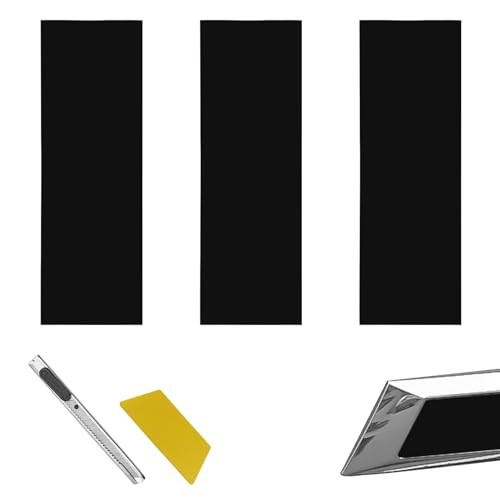 3PCS Emblem Wrap Kit Compatible with Bowtie Logo Wrap Stickers Matte Black