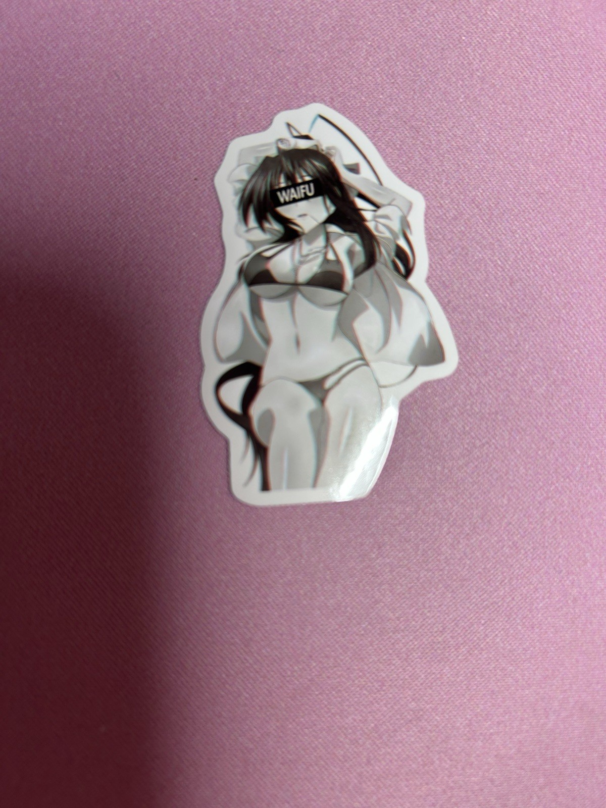 black and white waifu lewd stickers #2