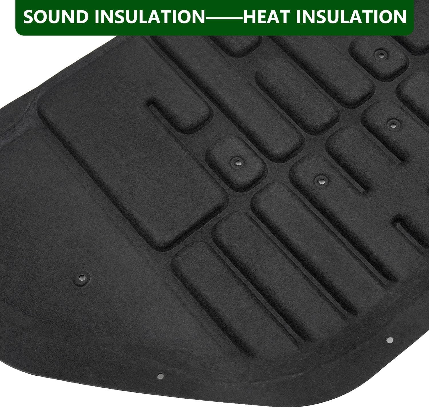 xipoqix Hood Insulation Pad Mat Compatible with 2024 2025 2026 Toyota Black