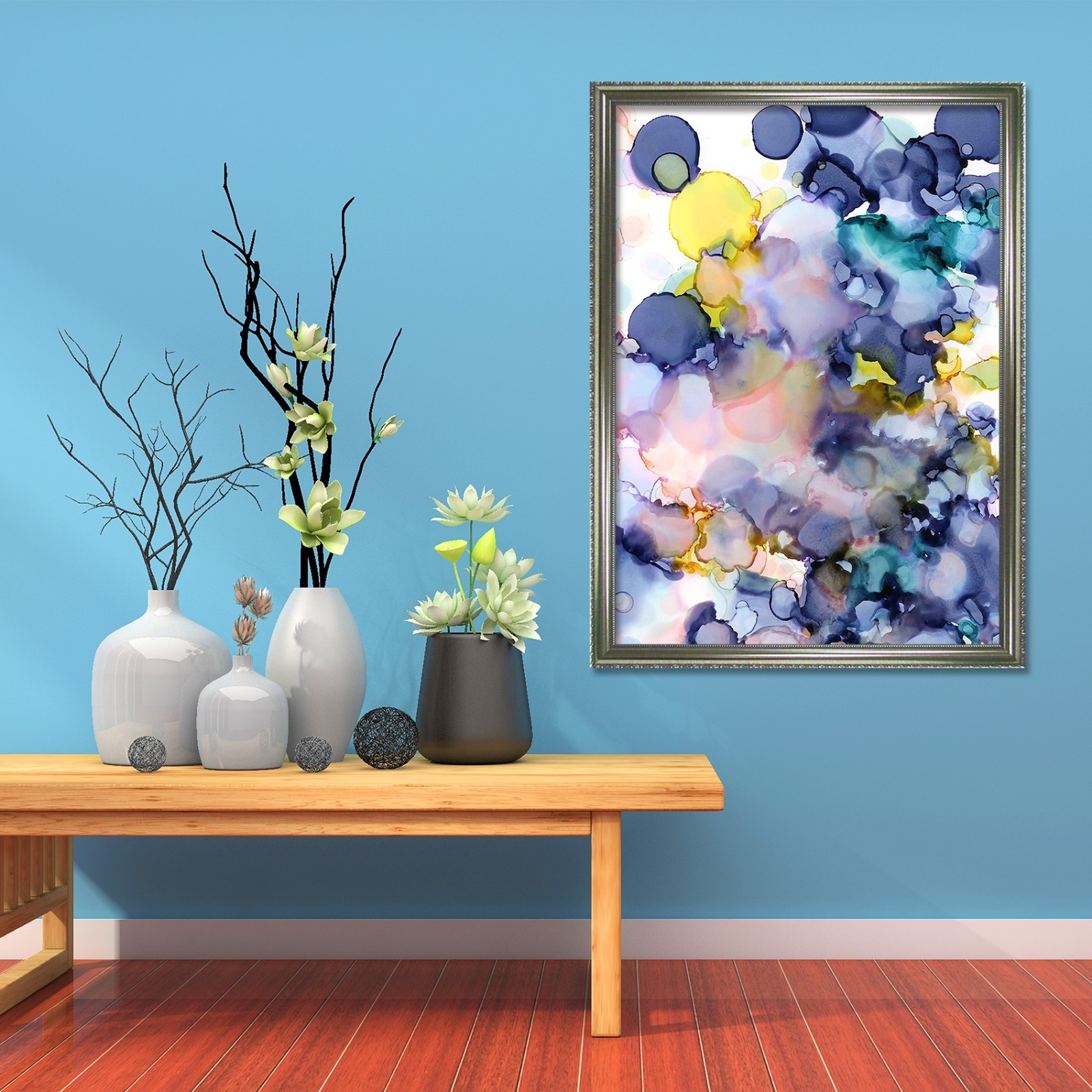 3D Pattern Abstract 685 Fake Framed Poster Home Decor Print Painting Unique Art