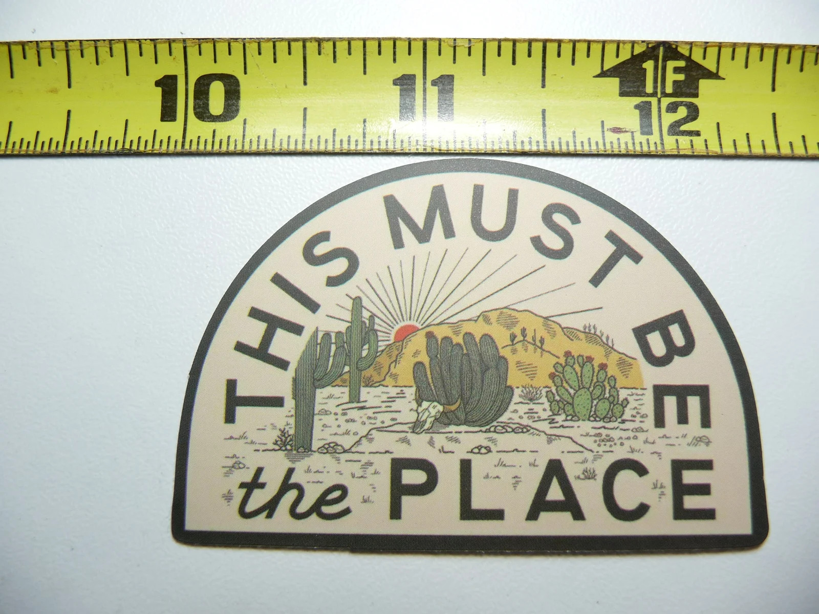 THIS MUST BE THE PLACE COUNTRY HORIZON SMALL STICKER DECAL MOTIVATIONAL POSITIVE