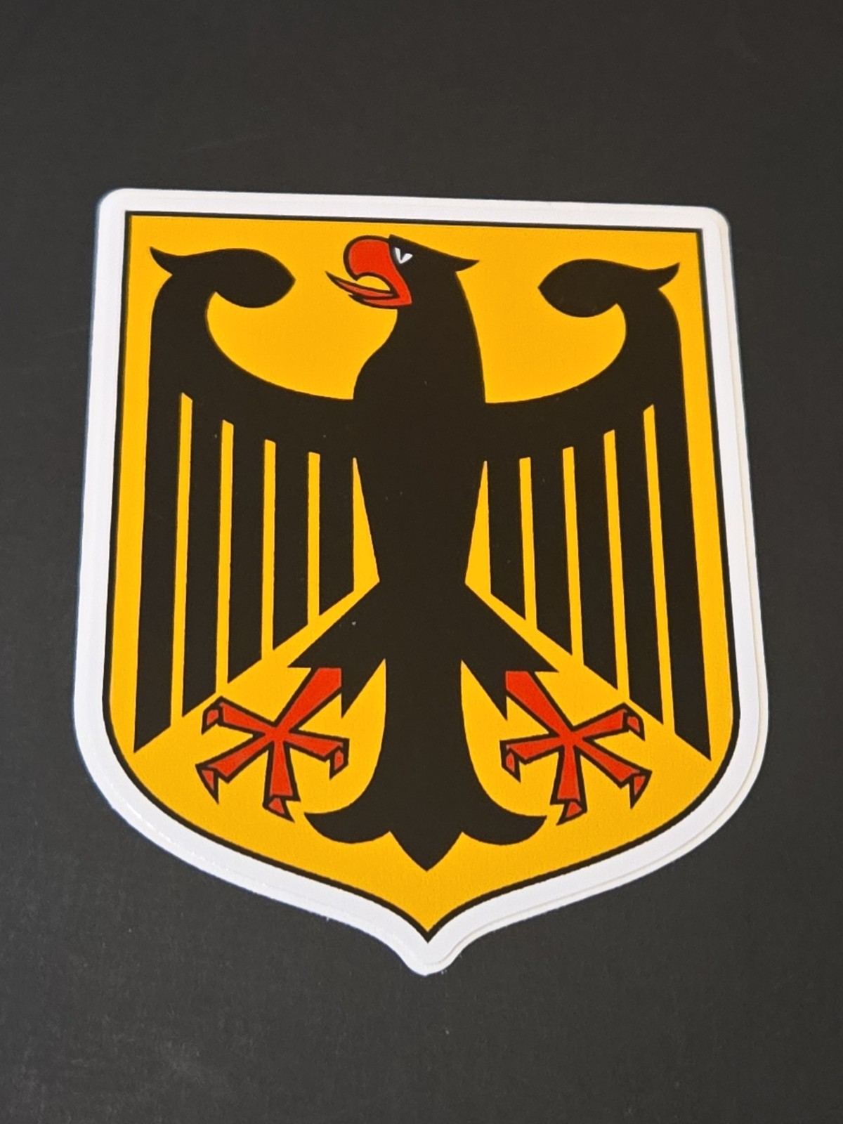 German Flag Crest Sticker 3 Inch Vinyl Car Yeti Laptop Ipad