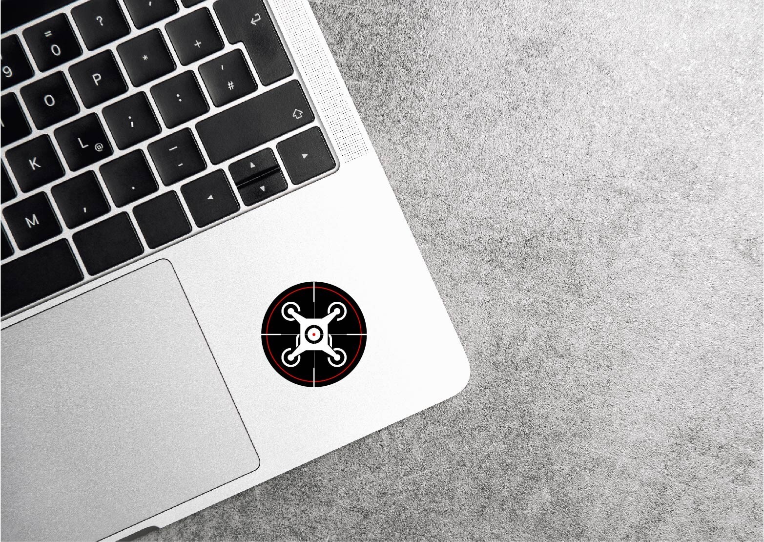 Drone Crosshairs Decal Sticker Spies Drones Citizen Privacy Zone Spy Anti-Drone