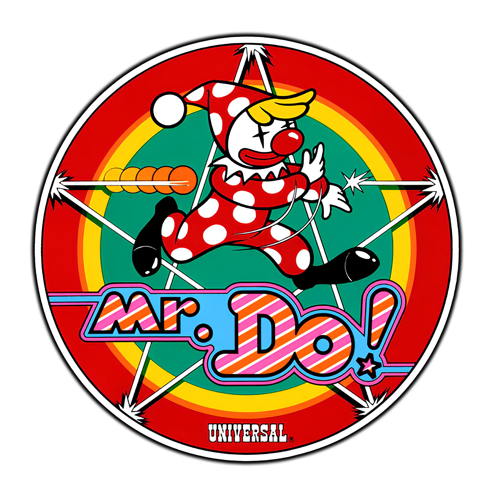 #3204 Mr. Do's Castle Side Art Arcade Logo #1 Sticker Waterproof Vinyl Decal