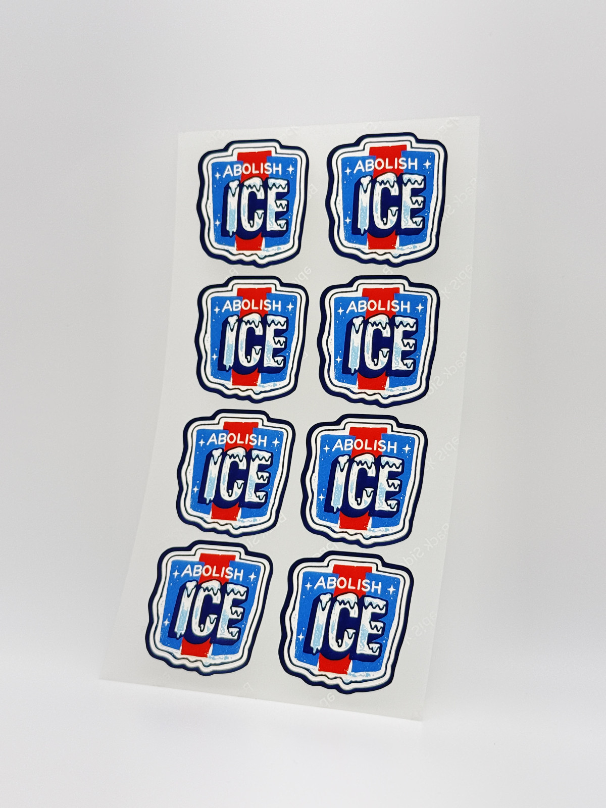 ABOLISH ICE Stickers 50 Pcs Waterproof Vinyl Political Protest Decals