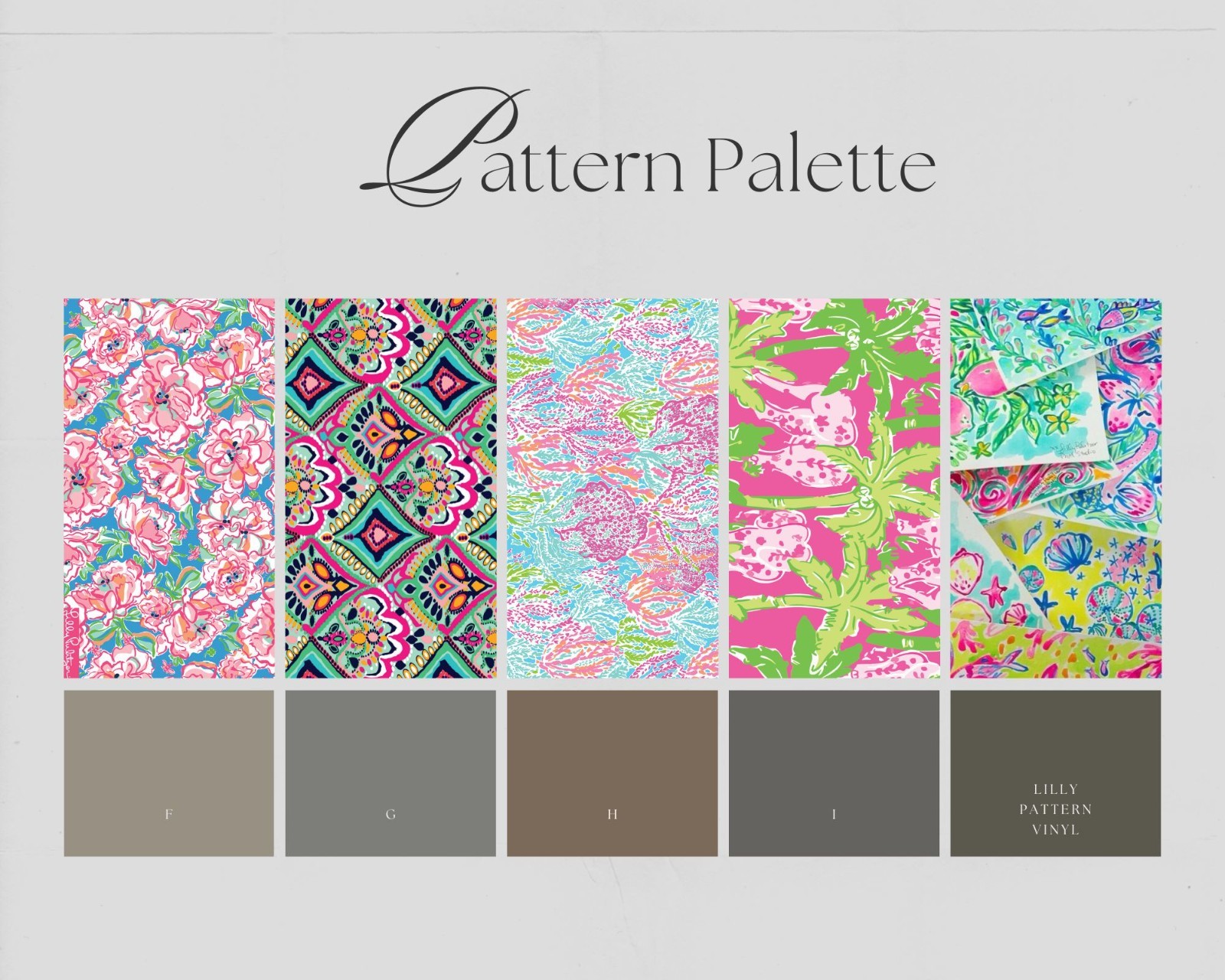 Lilly Pulitzer Premium Vinyl, for use with all Cricut cutting machines (3 Pack)