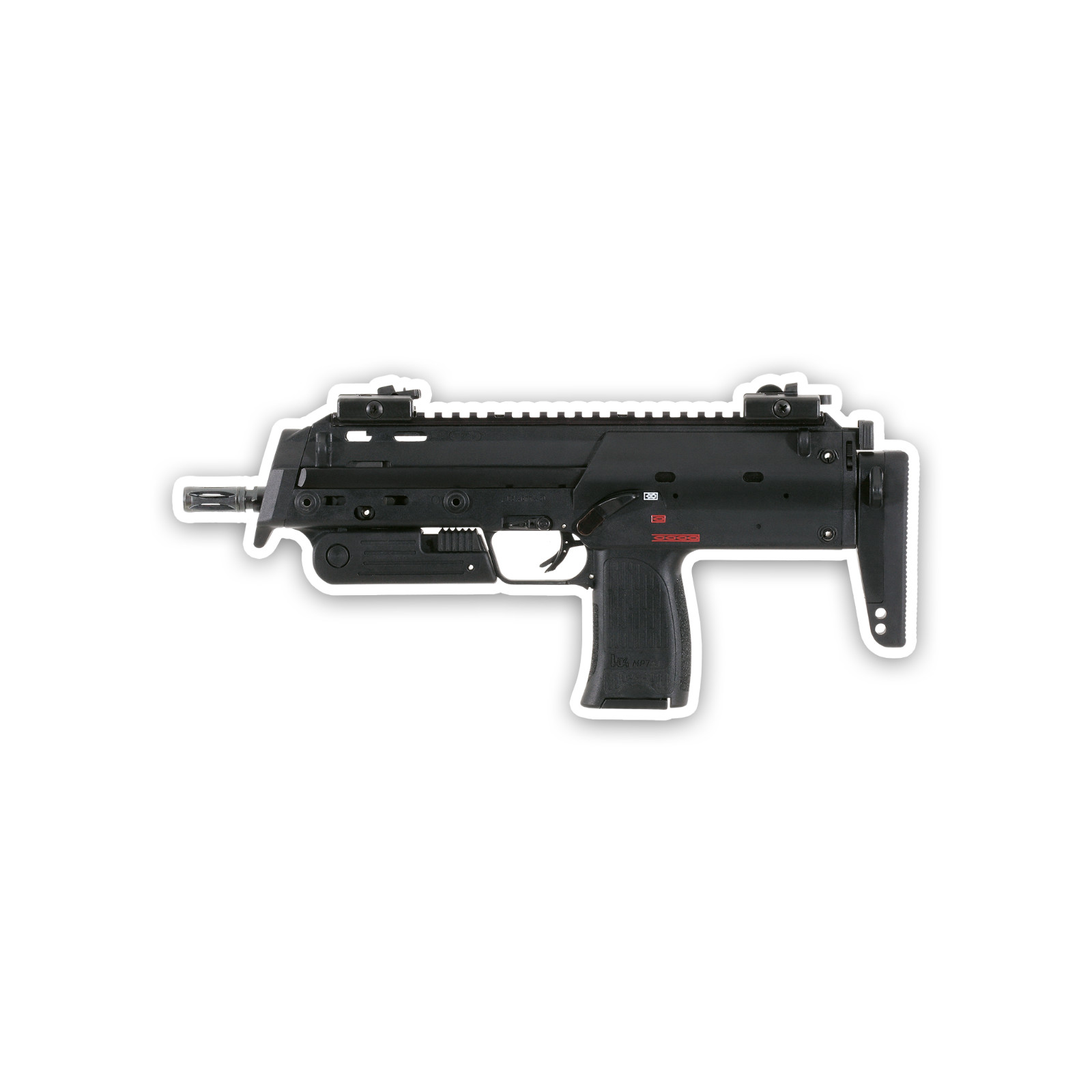 MP7 Sticker 4 Inch Vinyl Decal HK Weapon Shooting Sports Waterproof