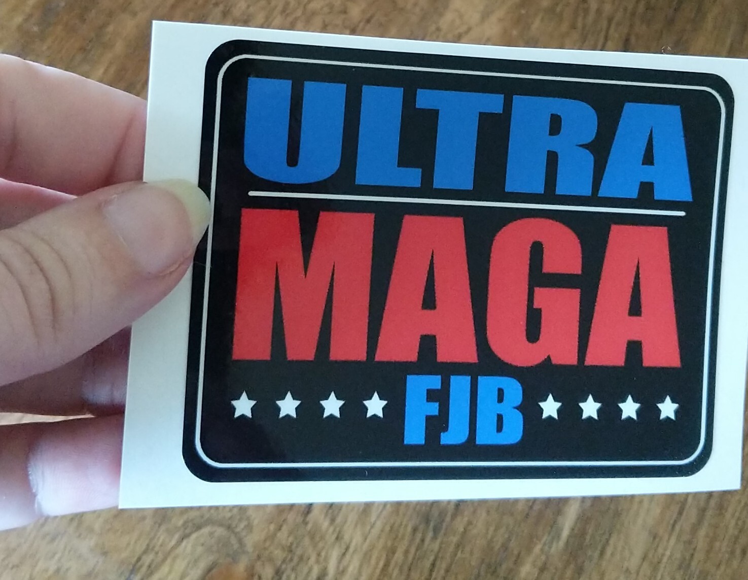 3.5" Ultra MAGA RW&B Decal Vinyl Sticker Trump Anti Biden FJB Brandon Political
