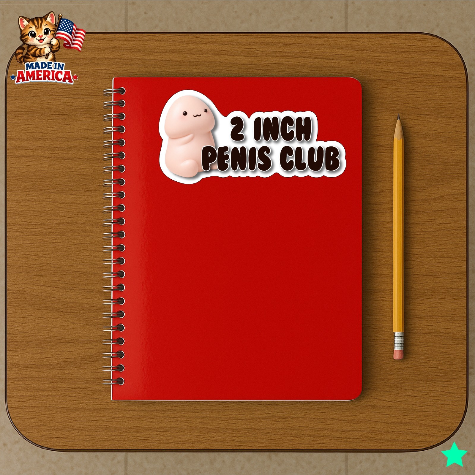2 inch Penis Club Decal Sticker Peen Phallic Small Guy Mini Micro Funny Dick Pic