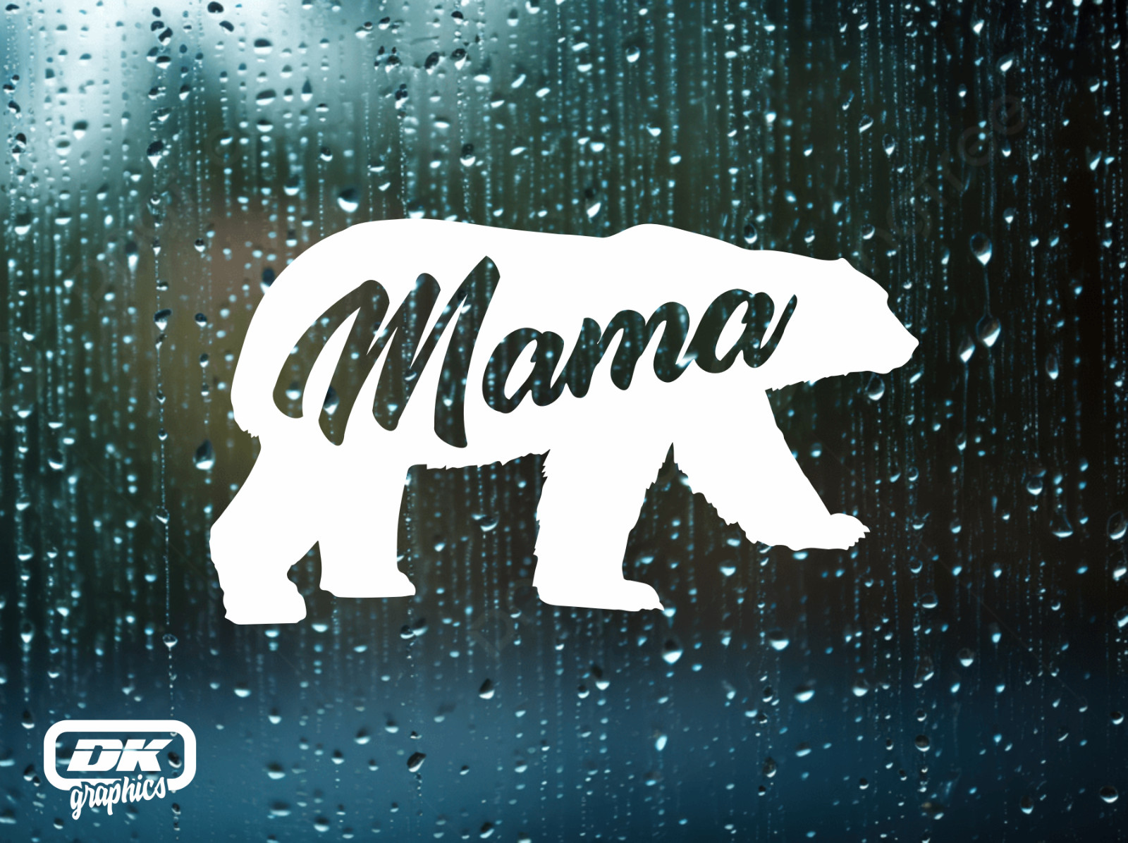 Mama Bear Decal. Car Window Sticker
