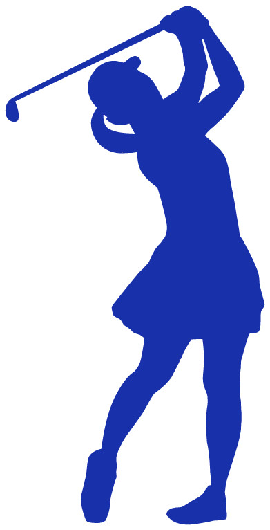 Women's Golfing Die Cut Decal Multiple colors Made In USA