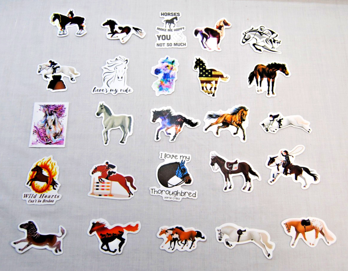 Horse Stickers for Laptop, Water Bottles Plus for Kids to Adults 200Pcs T2694
