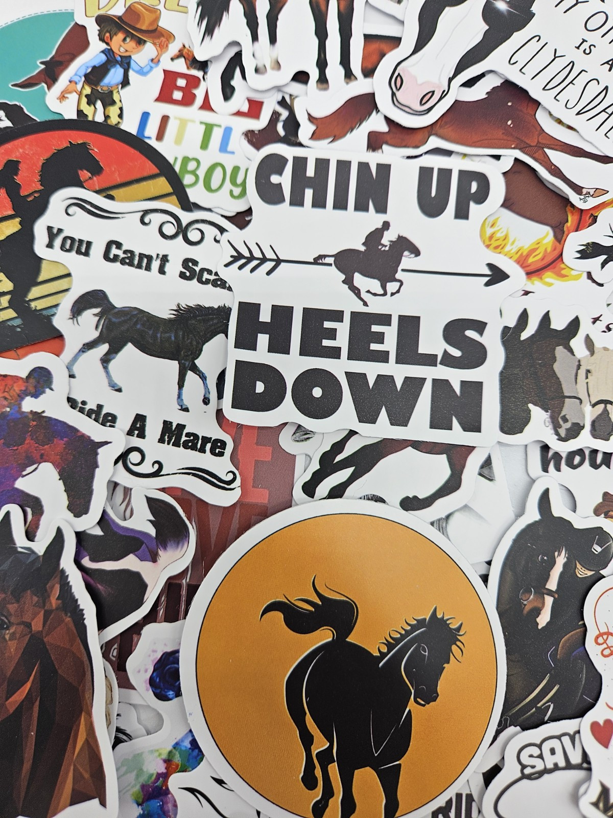 50 pcs Horse Stickers Equestrian Sport Decals DIY Crafting