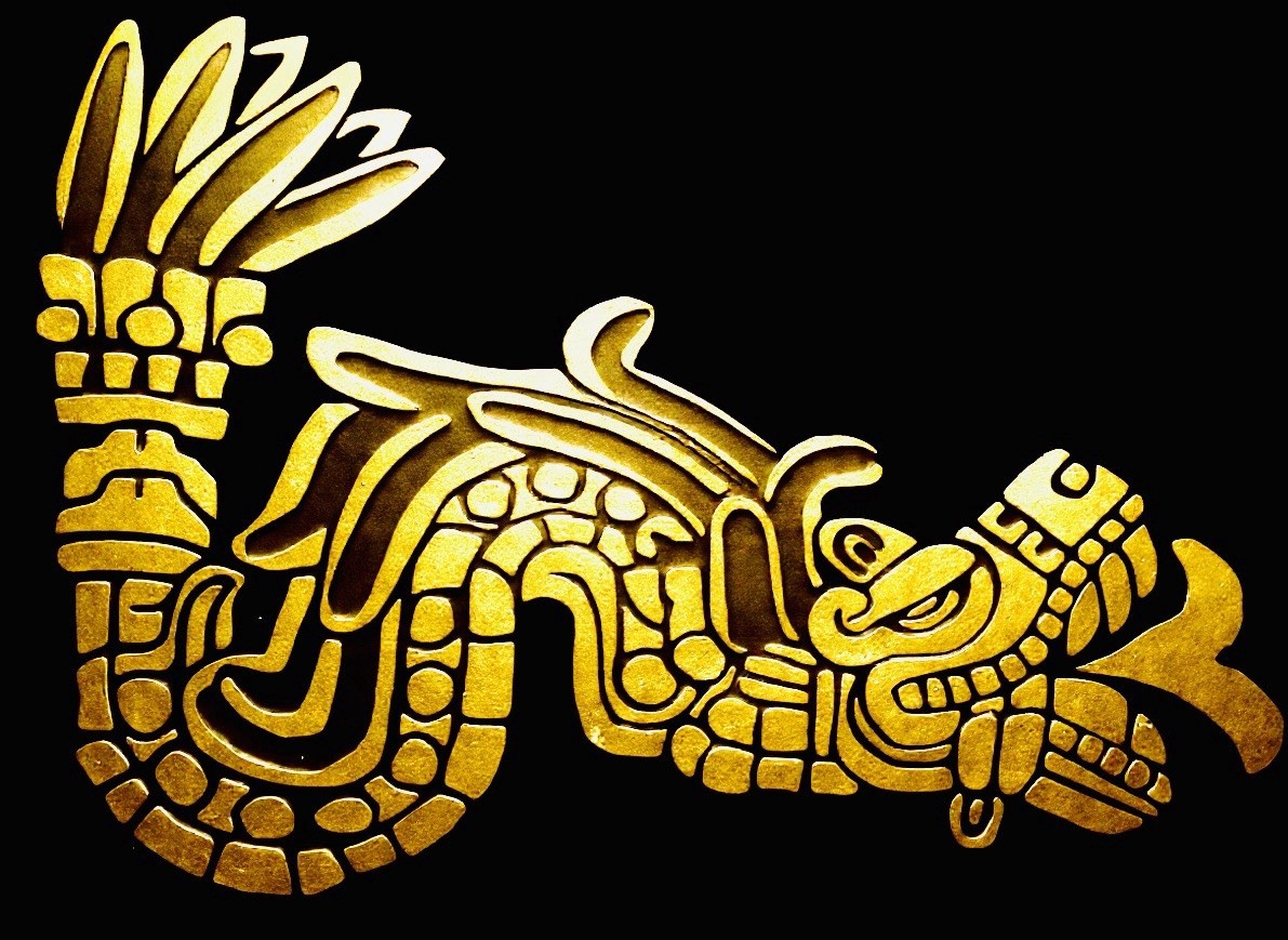Quetzalcoatl, Serpiente Emplumada, Sticker, Decal Permanent Vinyl, Mexico, Aztec