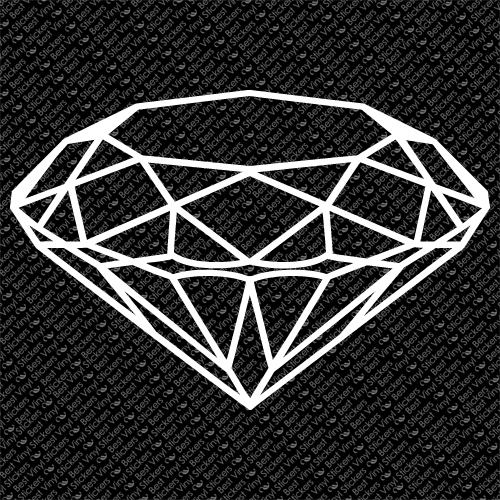 DIAMOND JEWELRY DECORATION MINERAL HOT GIRL HEART VINYL DECAL STICKER (D-01)