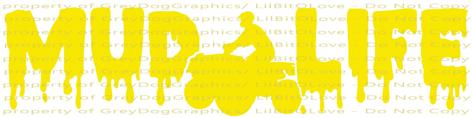 MUD LIFE 22.5 x 5.6 QUAD FOUR WHEELER 4 VINYL DECAL MUDDING BOGGING BOG STICKER