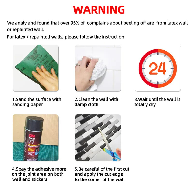 15PCS Wall Sticker Waterproof PVC imitation brick Wallpapers for TV walls living
