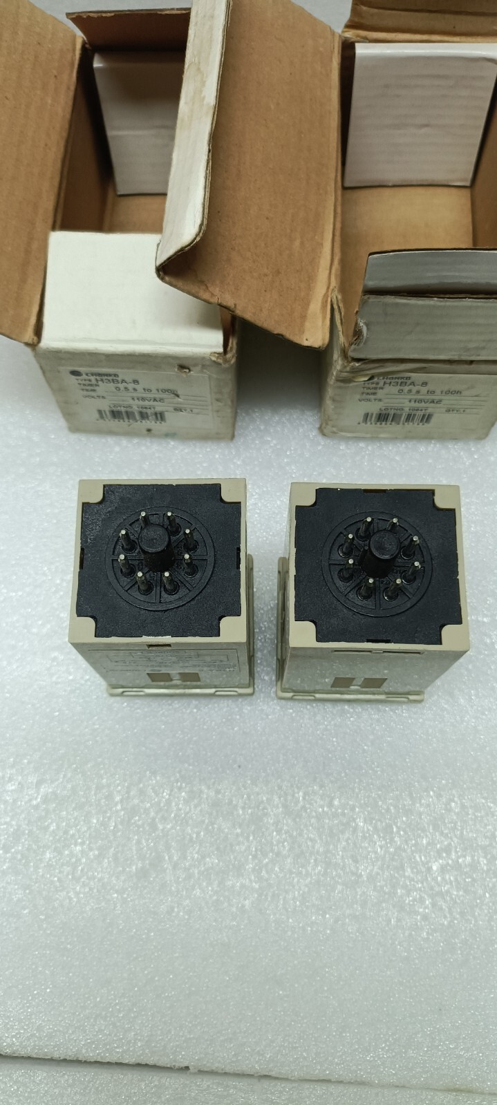 Chanko H3BA-8 TIMER 0.5s to 100h LOT OF 2 FREE FAST SHIP