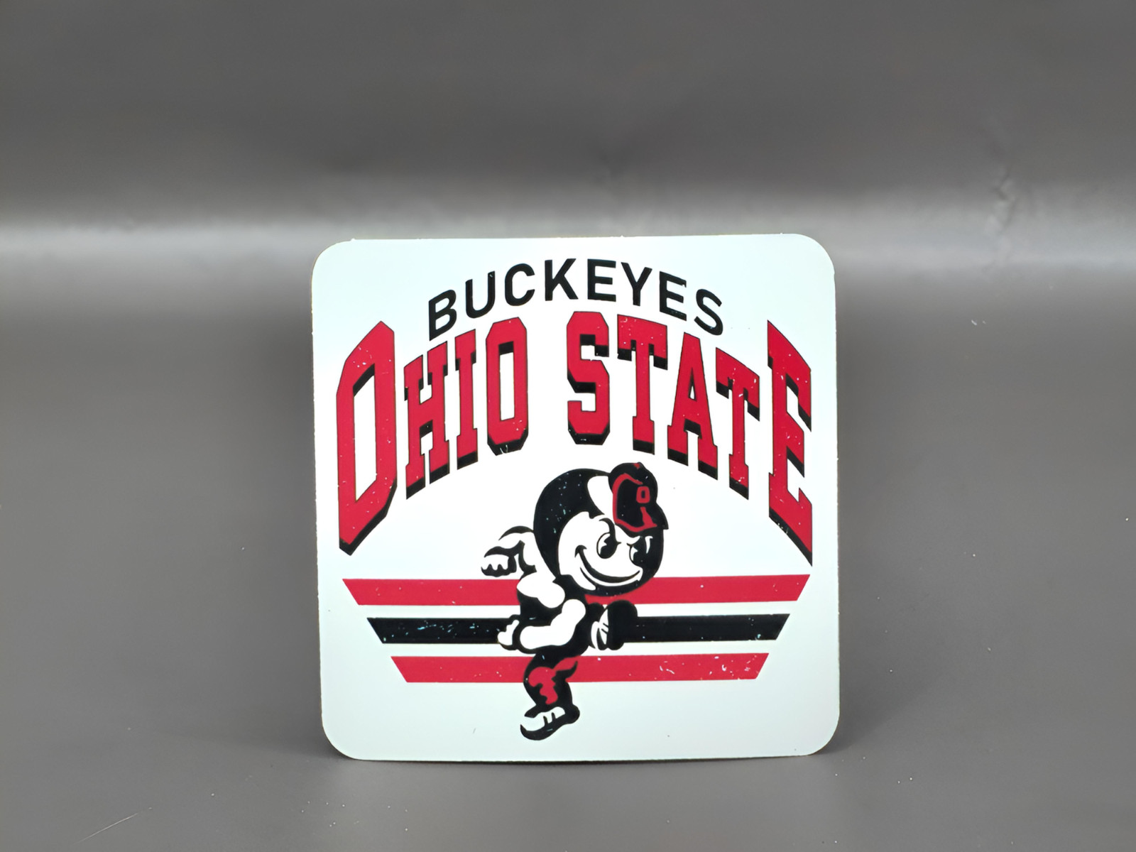 Ohio State Buckeyes Inspired Stickers NCAA Football Decals Brutus State Leaf